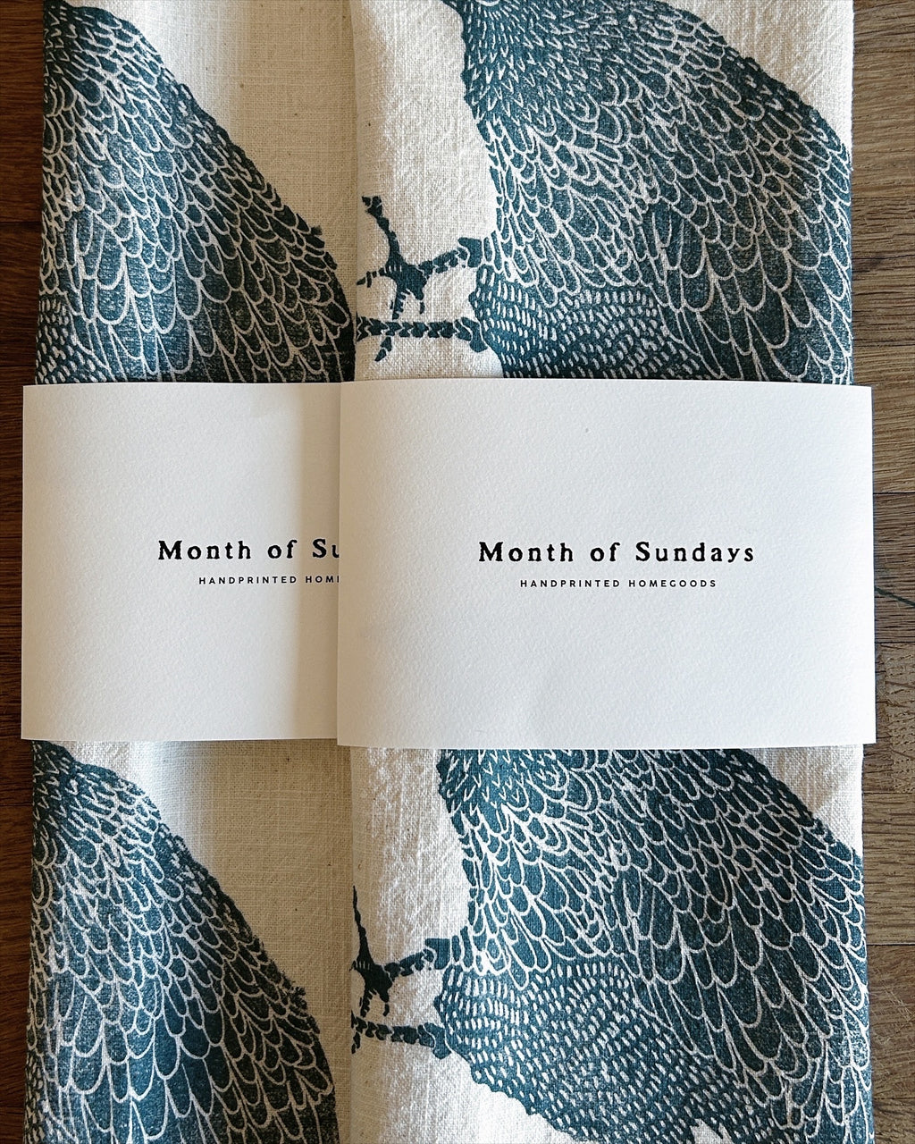 Hen on Ivory Tea Towel