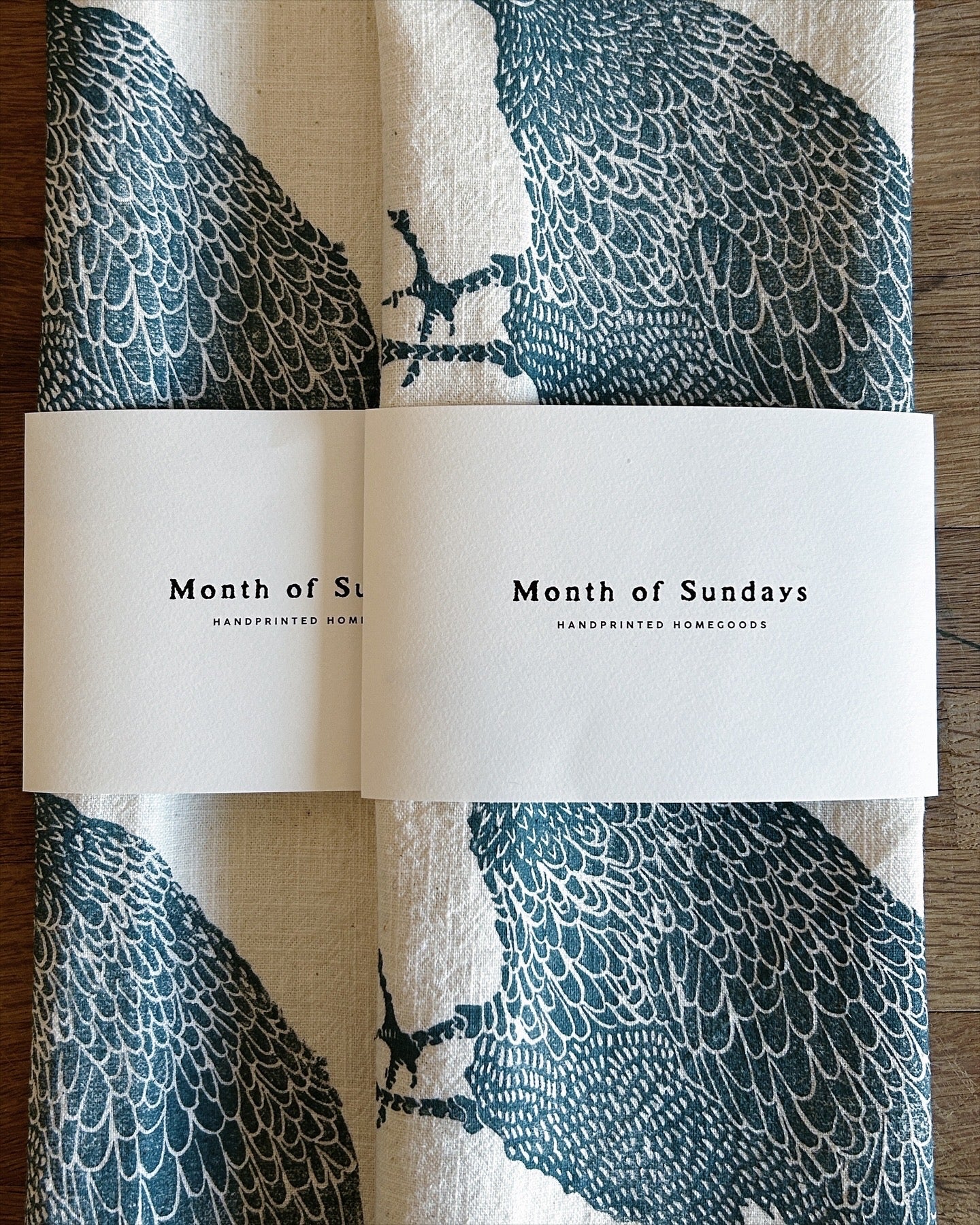 Hen on Ivory Tea Towel