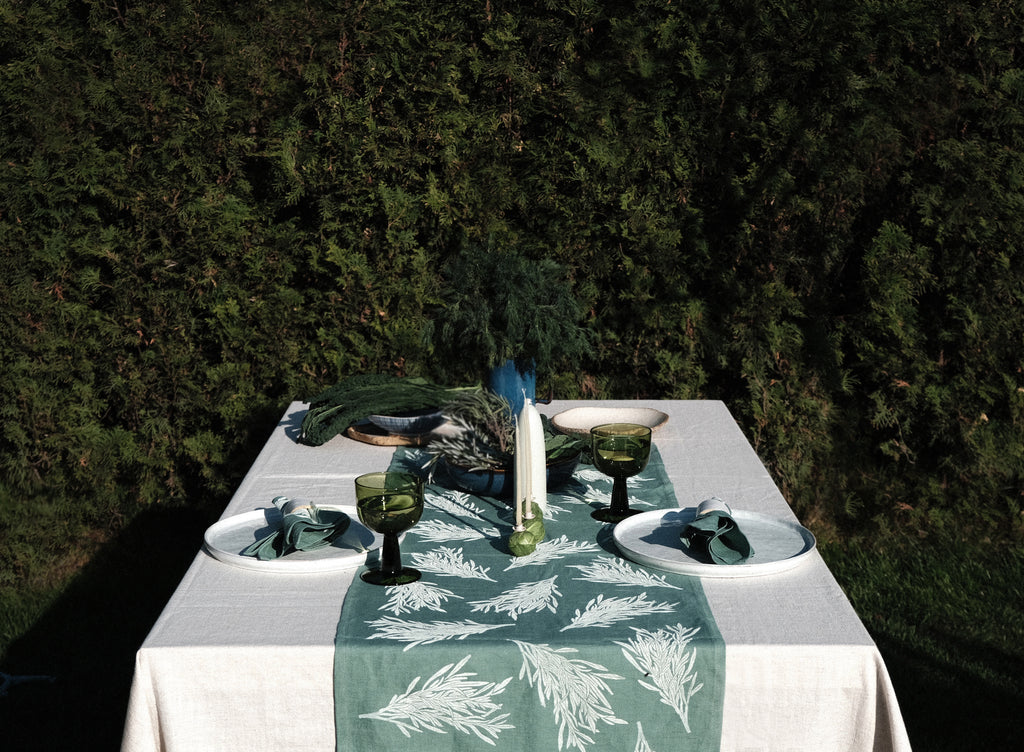 Tarragon on Sage Table Runner