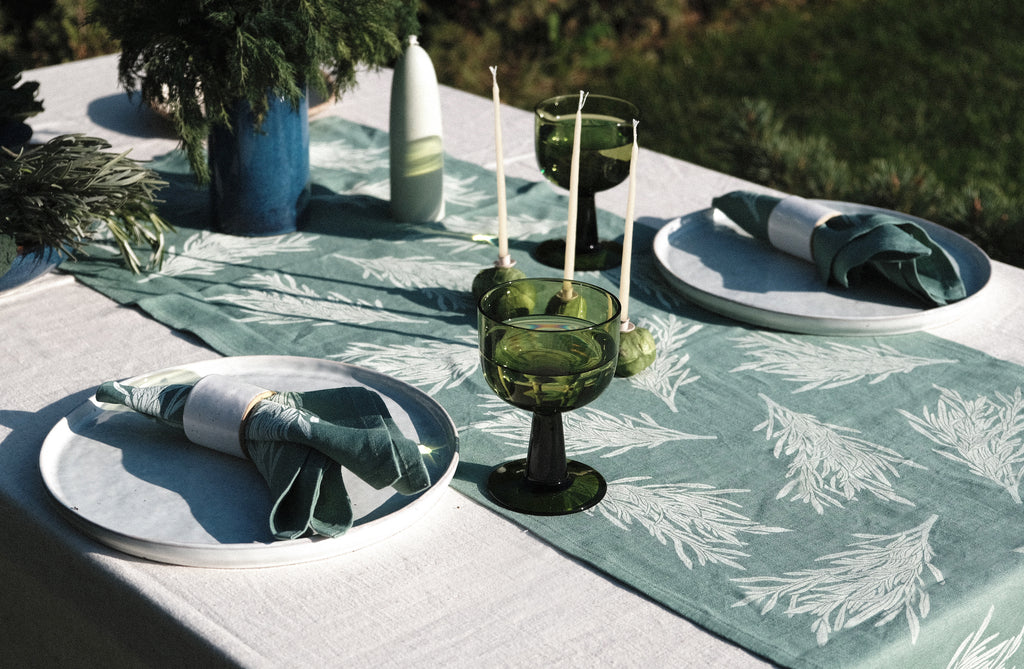 Tarragon on Sage Table Runner