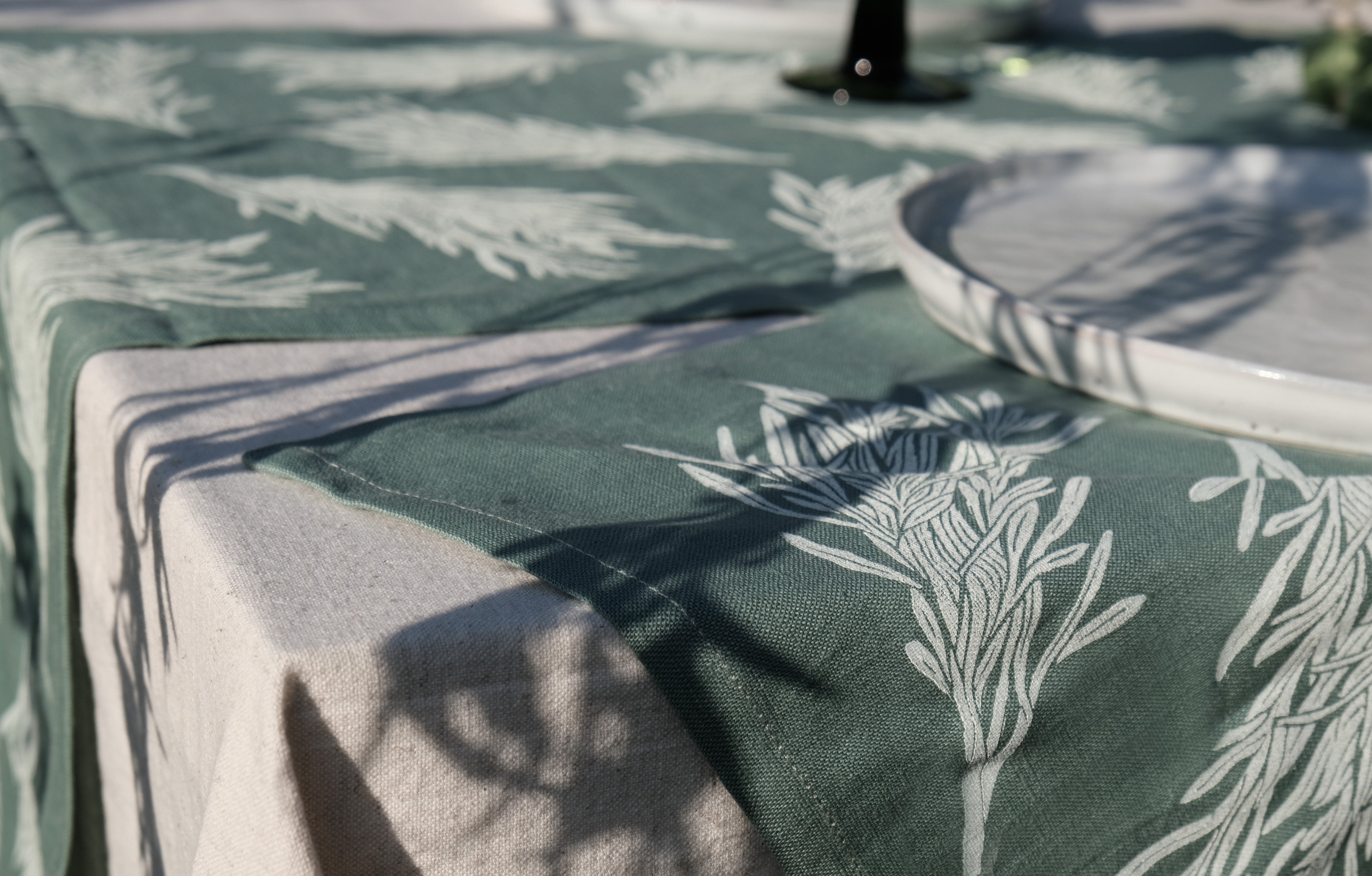 Tarragon on Sage Table Runner