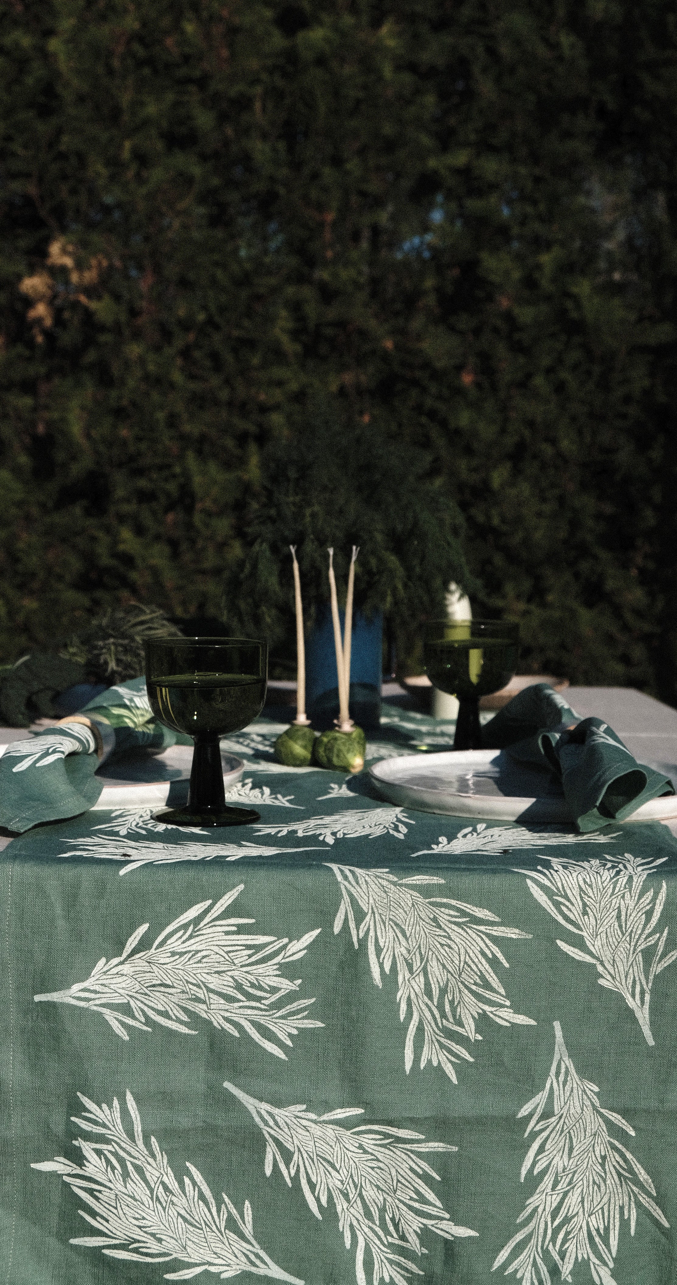 Tarragon on Sage Table Runner