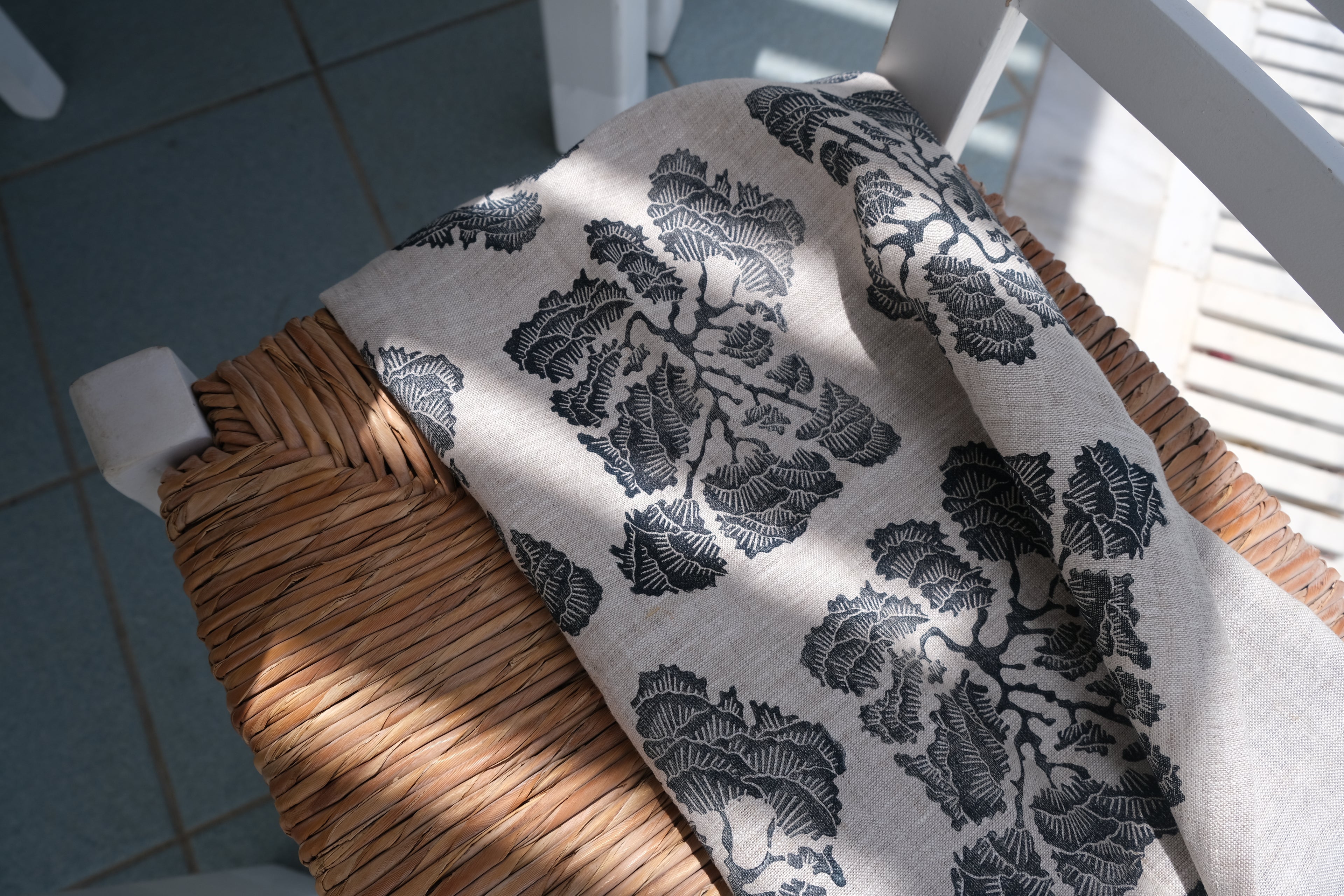 Jack Pine Tree on Beige Tea Towel