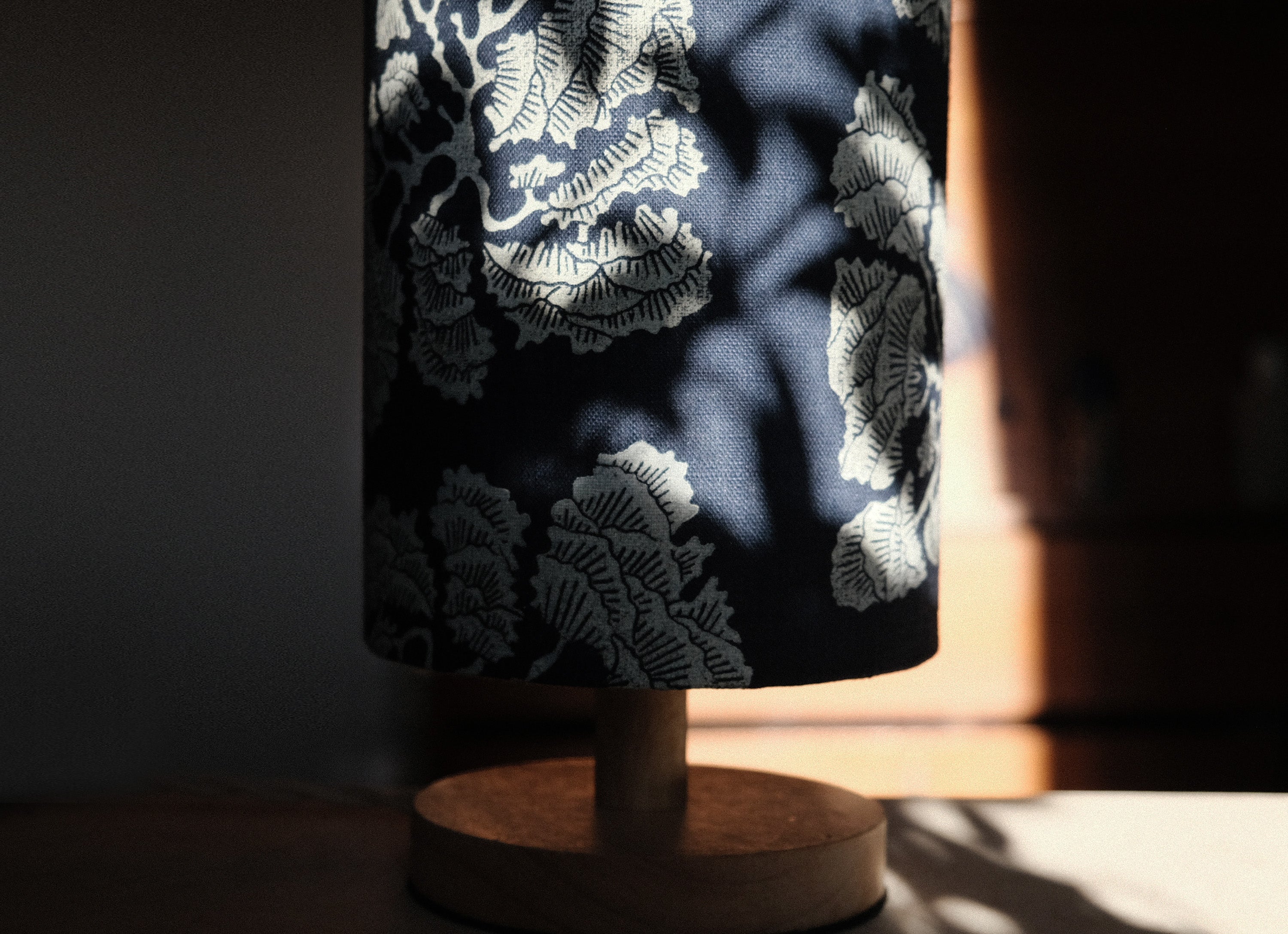Jack Pine Tree on Indigo Table Lamp