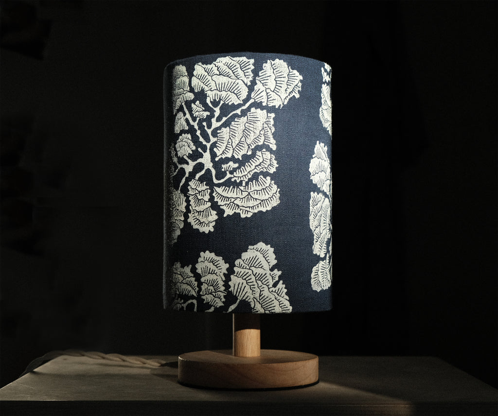 Jack Pine Tree on Indigo Table Lamp
