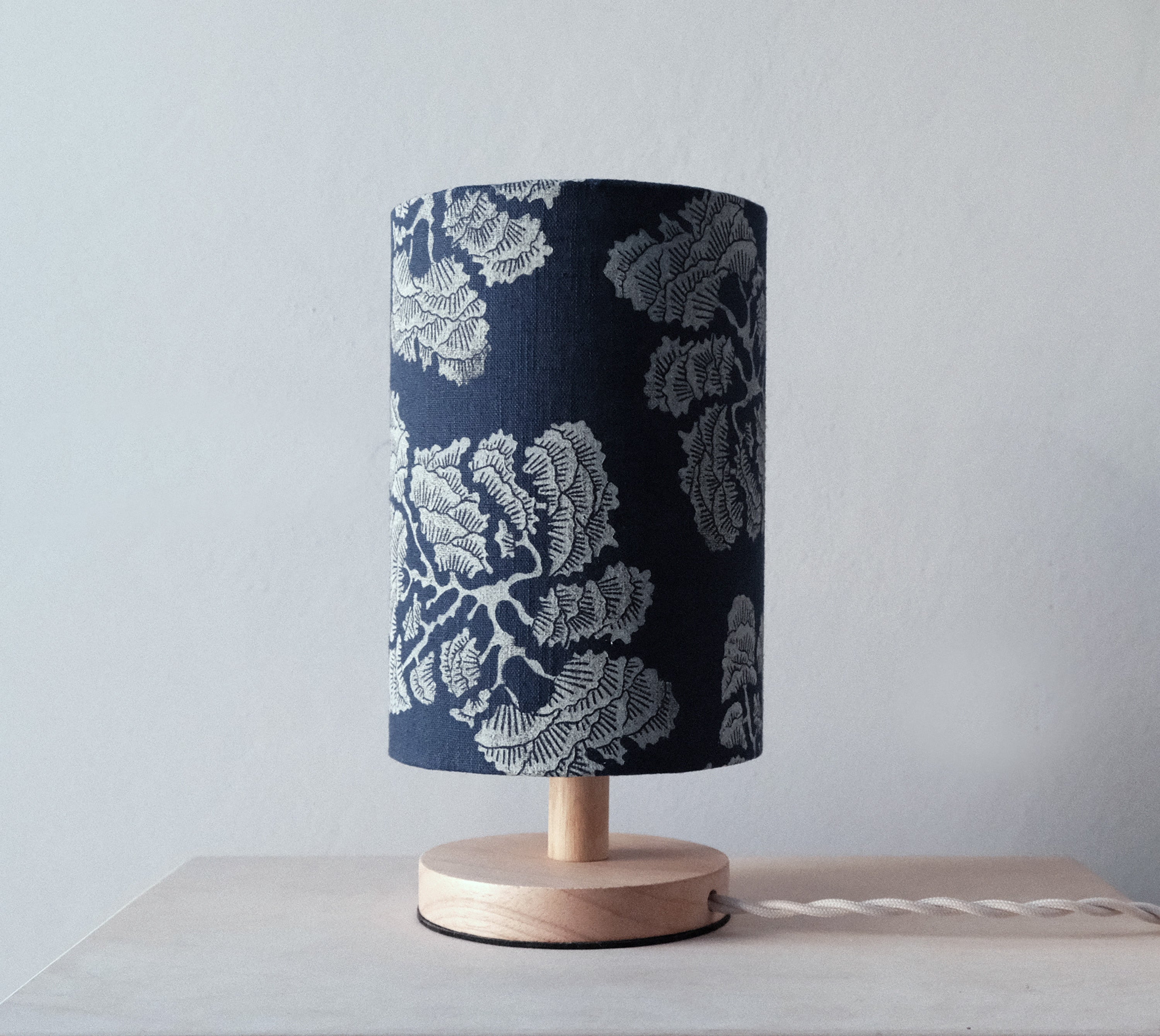 Jack Pine Tree on Indigo Table Lamp