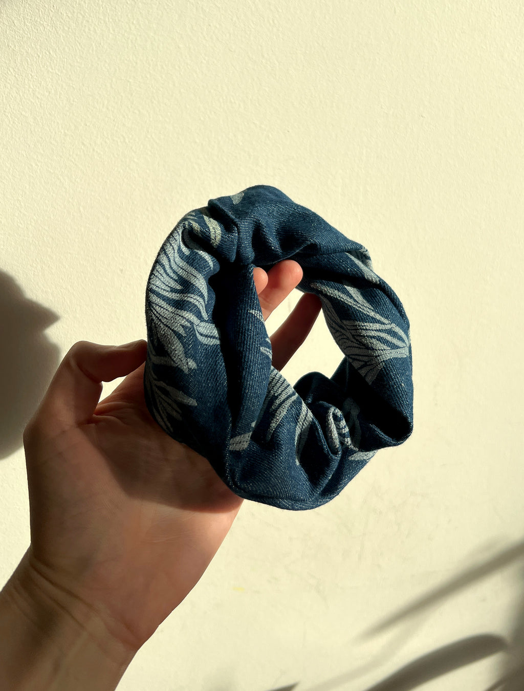 Hair Scrunchie Indigo