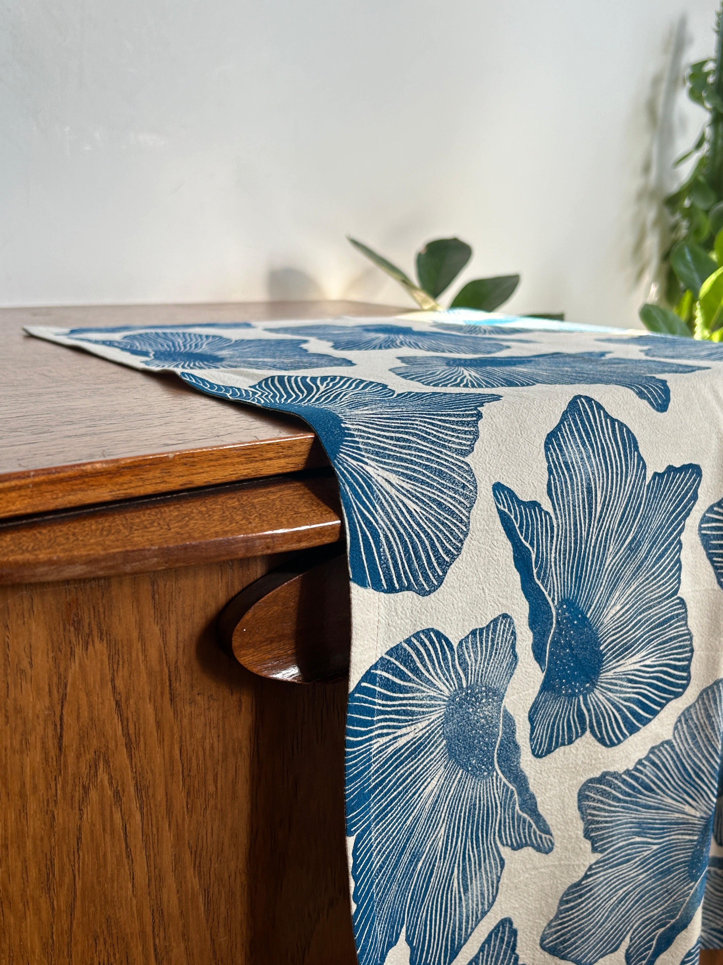 Henbane on Ivory Tea Towel