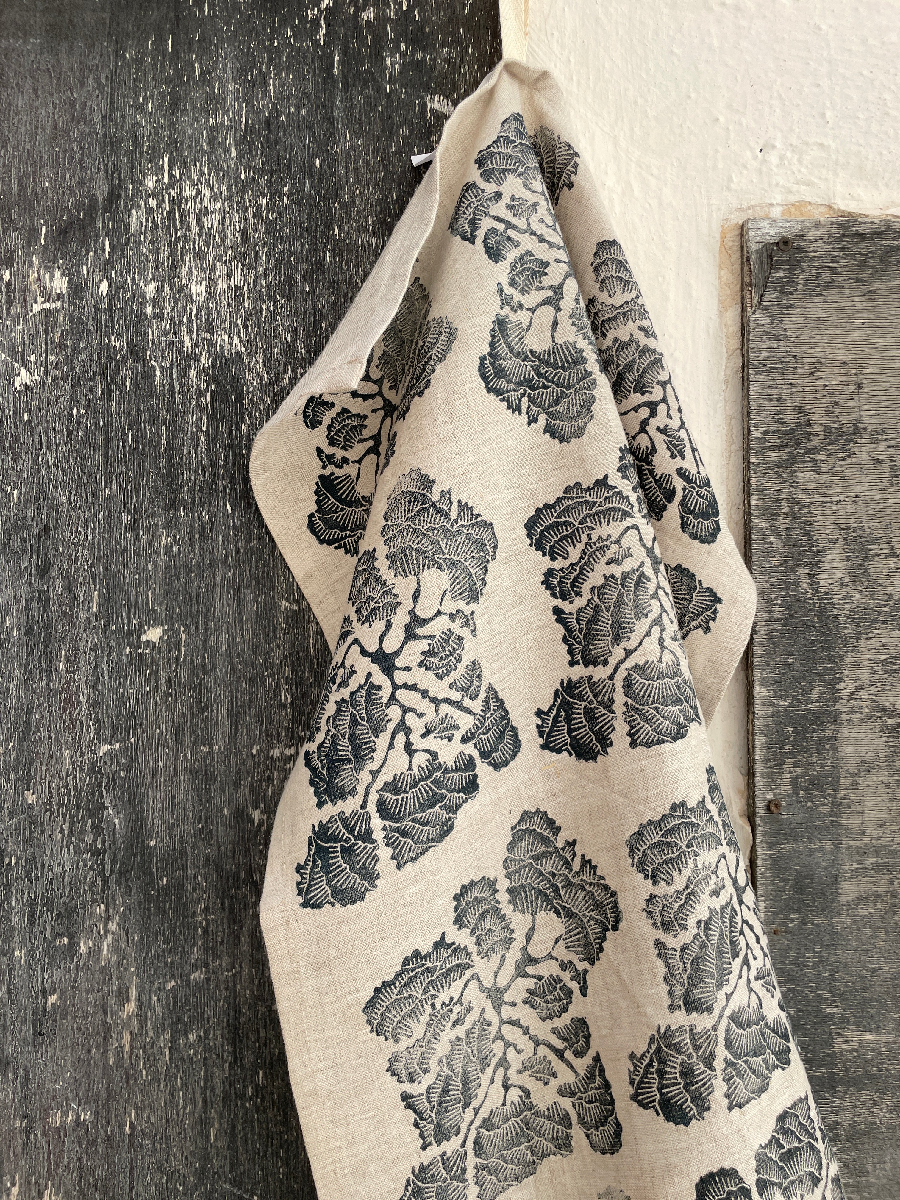 Jack Pine Tree on Beige Tea Towel