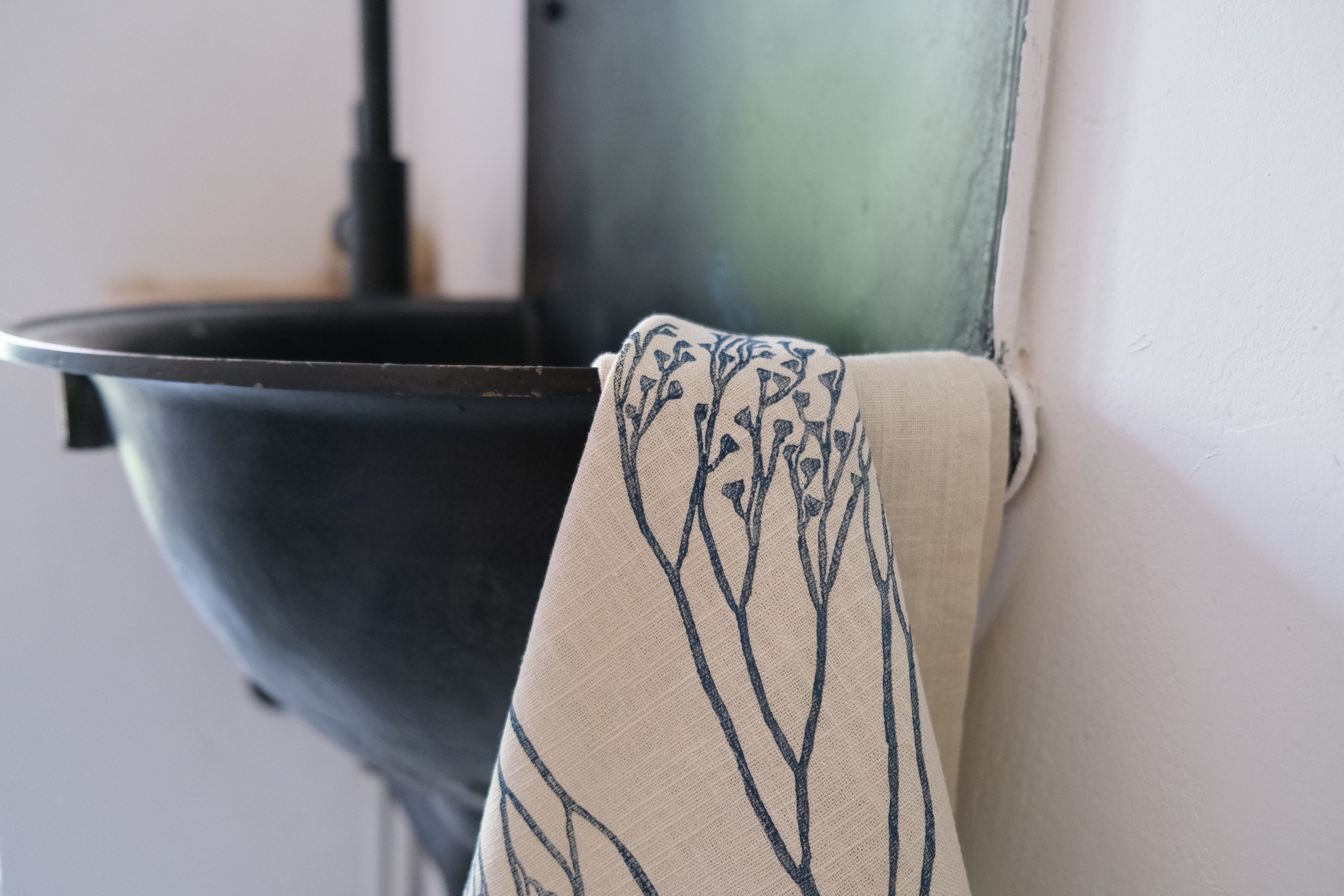 Wildflower on Beige Tea Towel