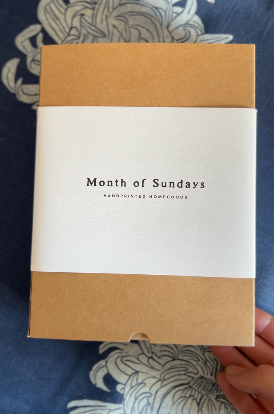 Chrysanthemum on Indigo Dining Napkins Set